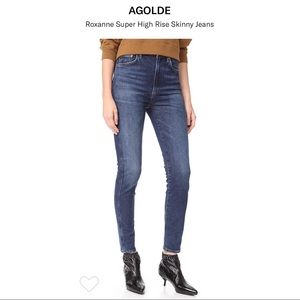 Agolde Roxanne High Rise Skinny Jeans (Freeway)